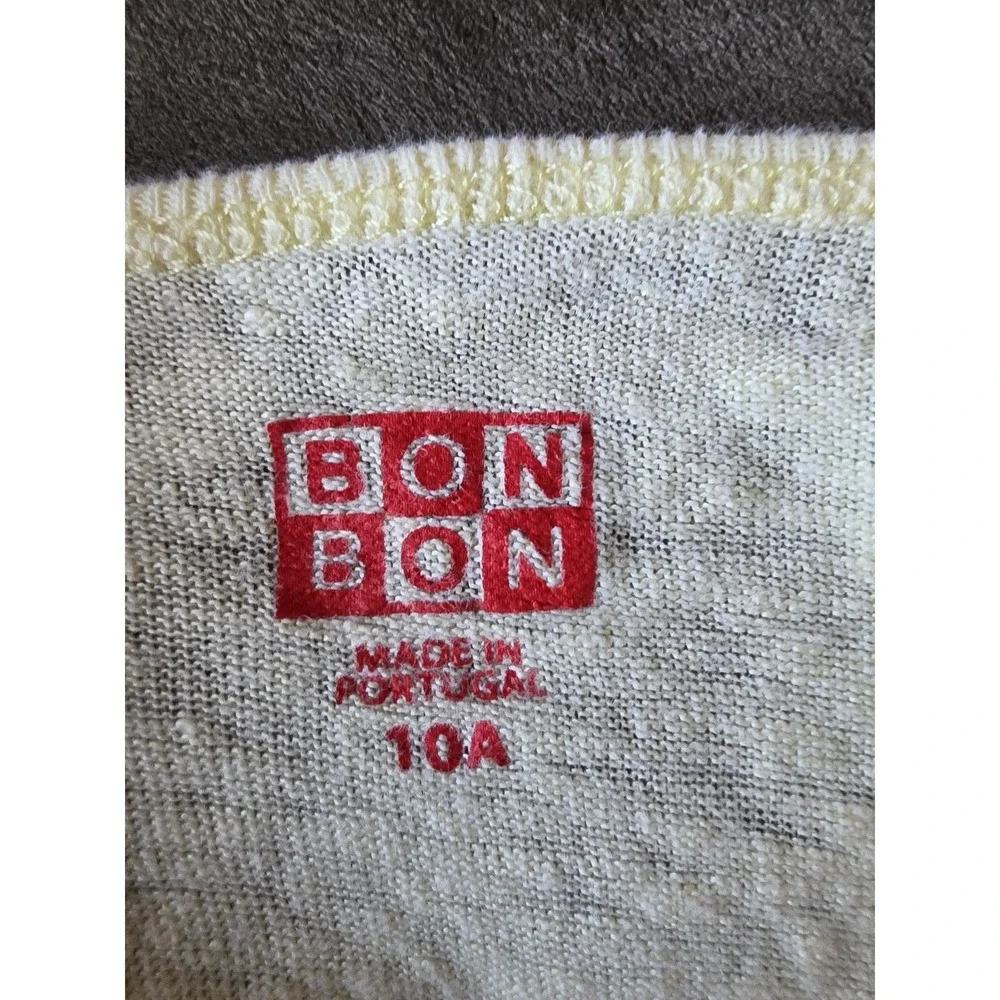 BON Kids T-Shirt Size 10A Yellow Short Sleeve Round Neck Solid Tee Top